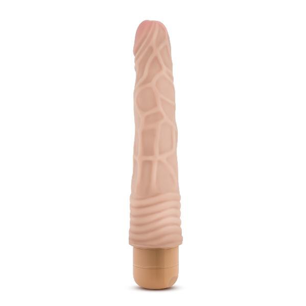 Dr Skin Cock Vibe 2 9in Vibrating Cock Beige — image 3 of 6