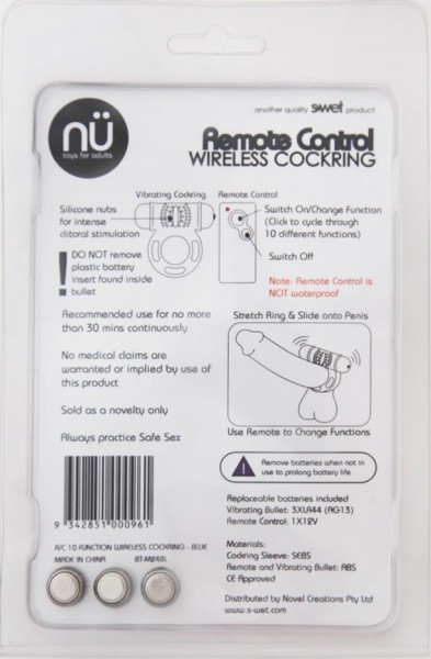 Swet 10 Function Wireless Cockring