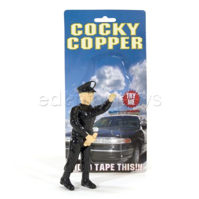 Cocky copper jerk off cop
