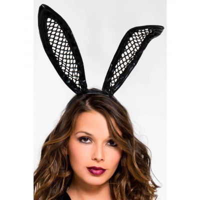 Music Legs Fishnet Bunny Headband