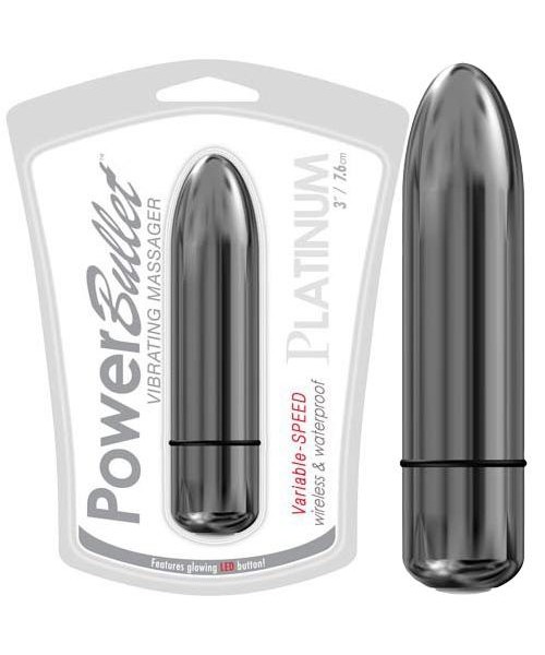 Power Bullet Platinum Silver Mini Vibe