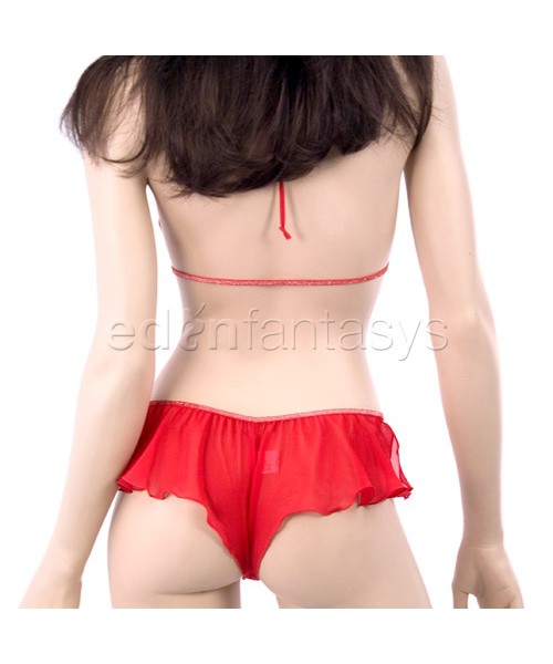 Big hearted bra and panty