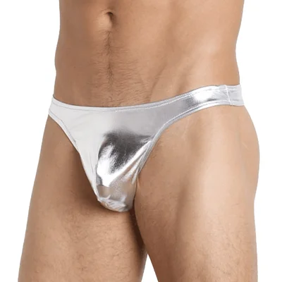 love in leather mens metallic g string