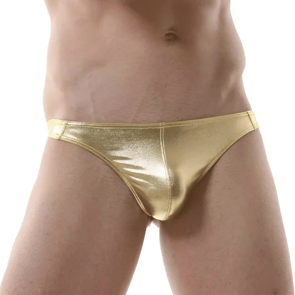 Love in Leather Mens Metallic G-String — image 2 of 3