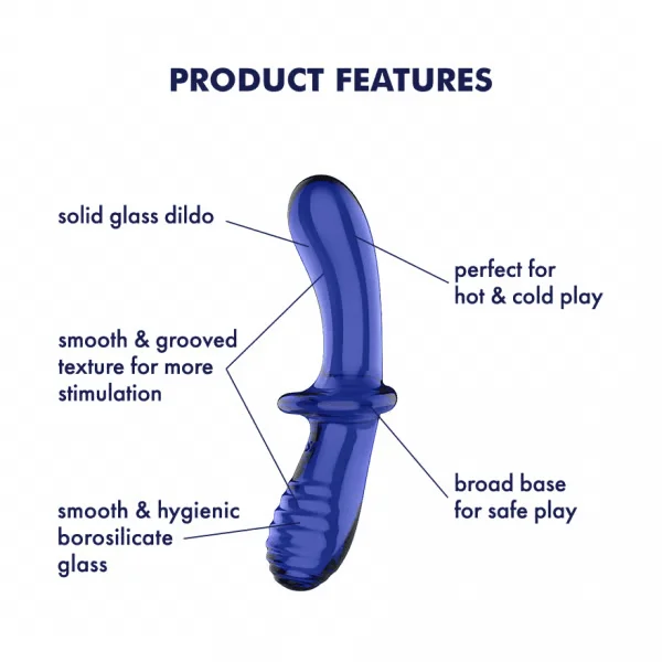Satisfyer Double Crystal Double Sided Glass Dildo — image 3 of 5