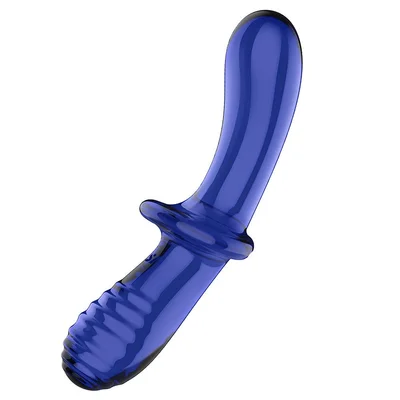 satisfyer double crystal double sided glass dildo