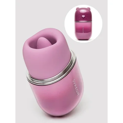 svakom hello klitty app controlled licking clitoral stimulator with suction