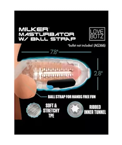 Lovebotz Milker Masturbator With Ball Strap — image 5 of 6