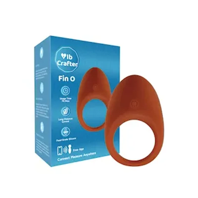 fin o vibrating cock ring with app control