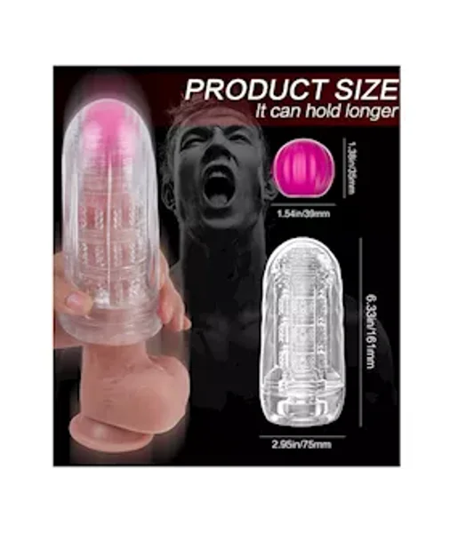 Space Capsule Remote Controlled Vibrating Masturbator — image 2 of 2