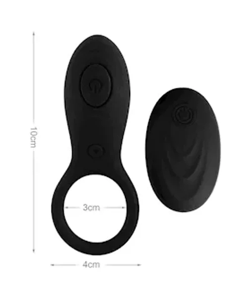 Pleasure Luxury Remote Control Silicone Cock Ring — image 5 of 5