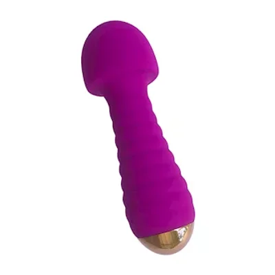 ribbed mushroom head wand massager