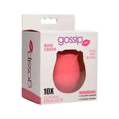 gossip rose 10x suction clit stimulator crave