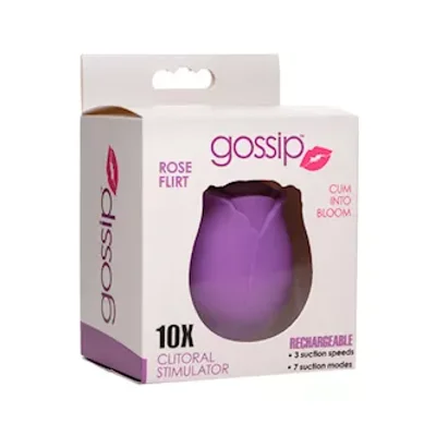 gossip rose 10x silicone clit suction stimulator