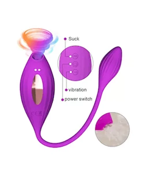 Tornado Sucking Vibrator With Egg Vibrator — image 2 of 4