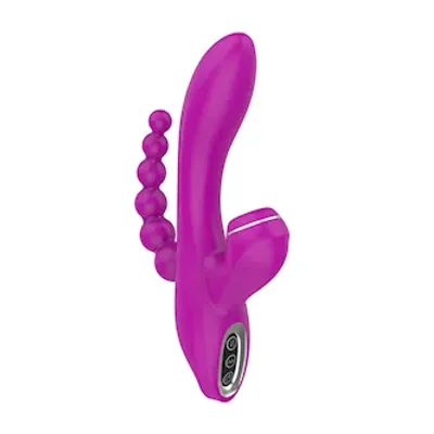 abel g spot and suction vibrator with anal beads