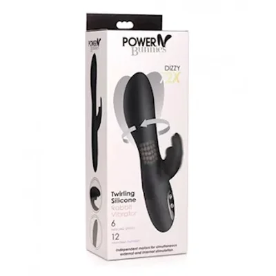 curve novelties power bunnies dizzy rotating vibrator wrotating beads