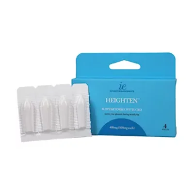 intimate enhancements heighten infused suppositories 4 pack