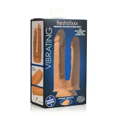 10x silexpan vibrating double dildo