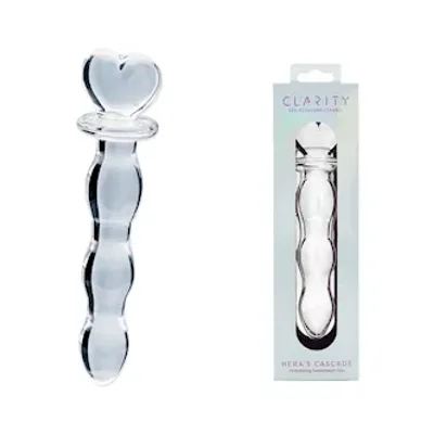 clarity glass heras cascade dildo