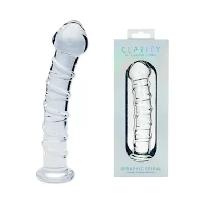 clarity glass seraphic spiral dildo