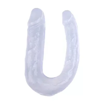 hi rubber realistic double ended dildo