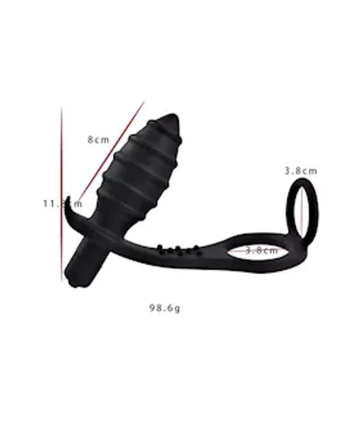 Rumble Vibrating Cock Ring Plug — image 4 of 4