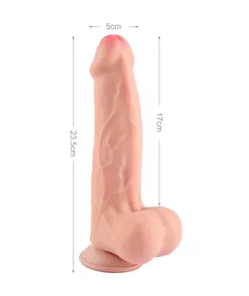 Prodigy Sliding Skin Dual Layer Dildo — image 5 of 5