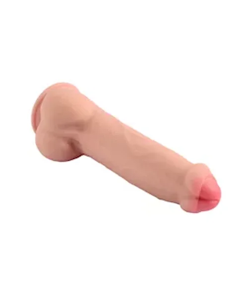 Ruler Sliding Skin Dual Layer Dildo — image 3 of 5
