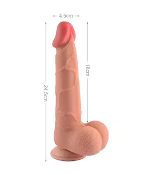 Monarch Sliding Skin Dual Layer Dildo — image 5 of 5