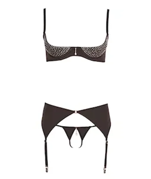 Rhinestone Shelf Bra Set — image 5 of 8
