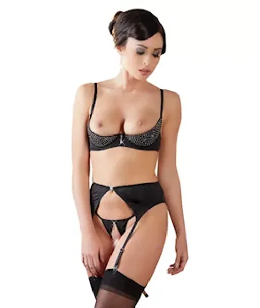 Rhinestone Shelf Bra Set — image 3 of 8