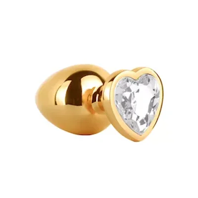 jewelled secret heart butt plug