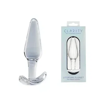 clarity glass utopian floret dildo
