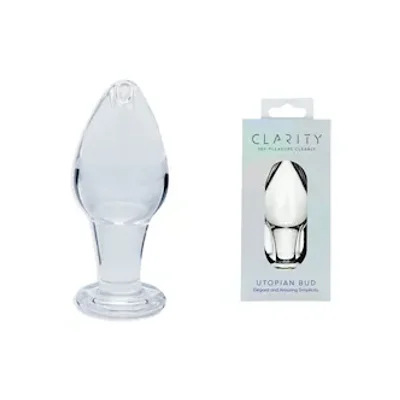 clarity glass utopian bud dildo