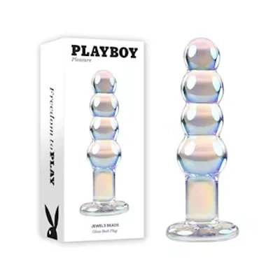 playboy pleasure jewels beads glass anal beads