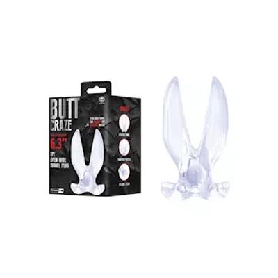 butt craze clear gaping butt plug