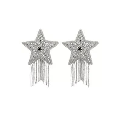 silver nipple pasties with tassels
