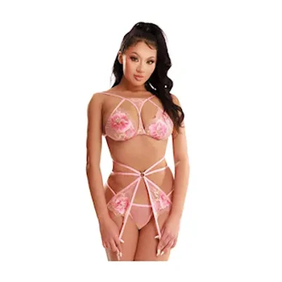 flowery lingerie set