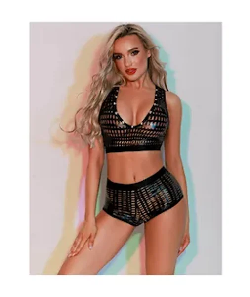 Mesh Bra And Panty Set — image 3 of 5