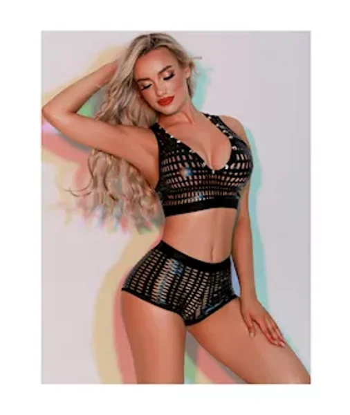 Mesh Bra And Panty Set — image 5 of 5