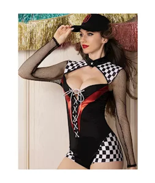 Racing Girl Jumpsuit Costume — image 3 of 4