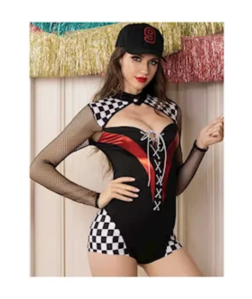 Racing Girl Jumpsuit Costume — image 4 of 4