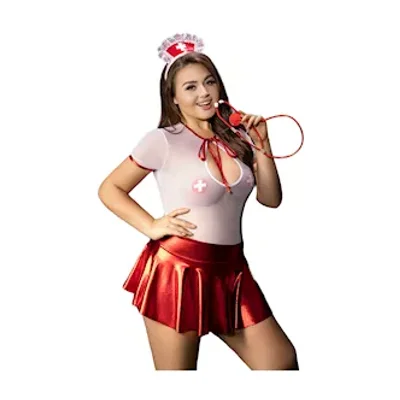 queen size naughty nurse costume