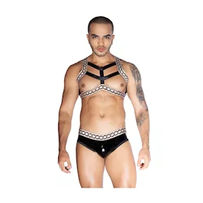 chained up top and underwear set