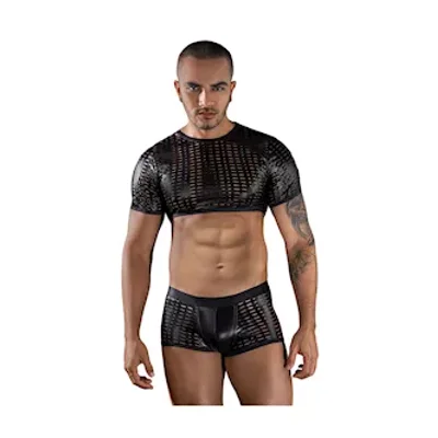 mesh tops and boxer set