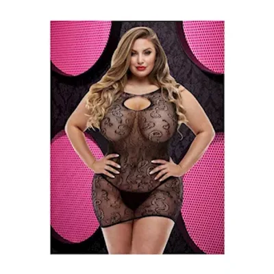 lace flora mini dress