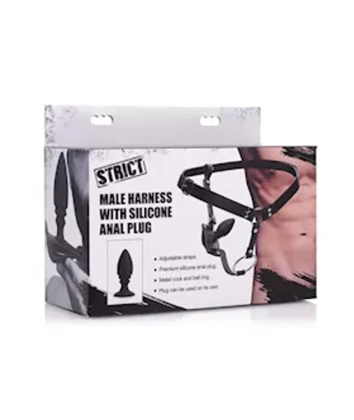 Male Harness With Silicone Butt Plug — image 2 of 6
