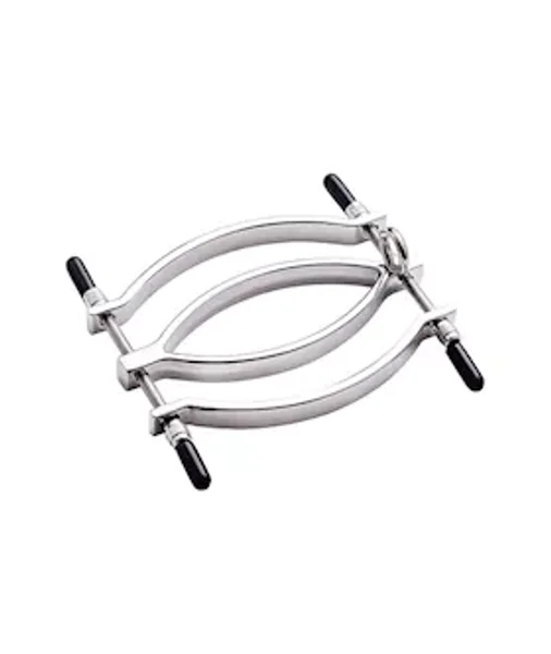 Adjustable Labia And Clit Clamp With Leash Chain — image 4 of 5