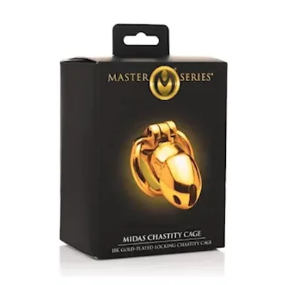 midas 18k gold chastity cage